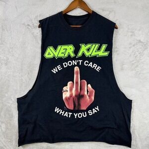 Overkill graphic sleeveless tee y2k punk